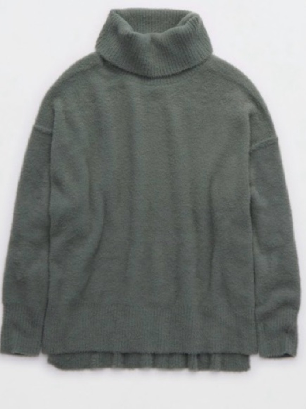 Aerie buttercream turtleneck in royal palm
